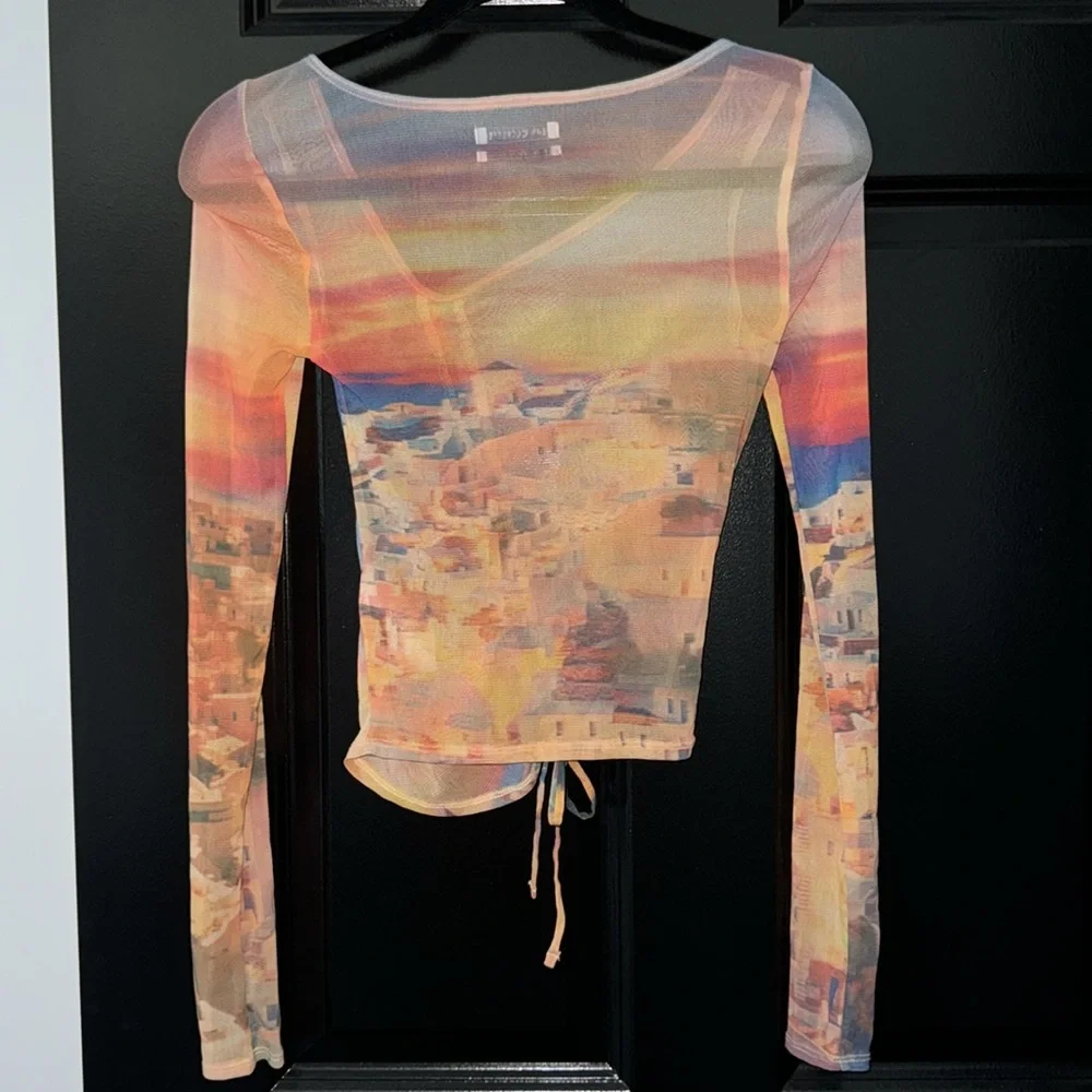 Sunset landscape mesh top - Picture 2 of 5